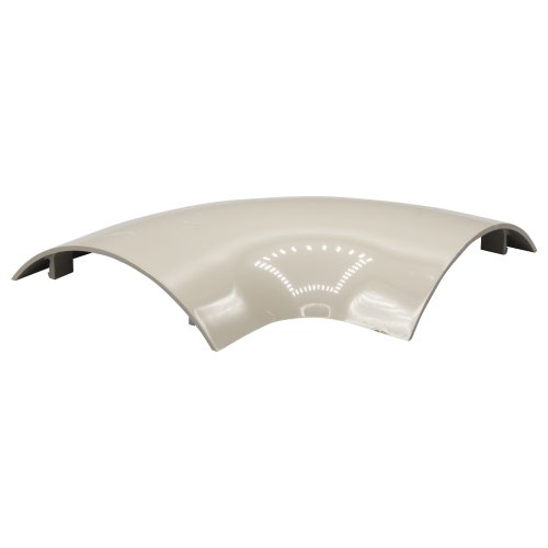 Legrand Vloerlijst 75 x 18mm Platte hoek 90  - pvc-ral 7030 - 030018 a - 20037561
