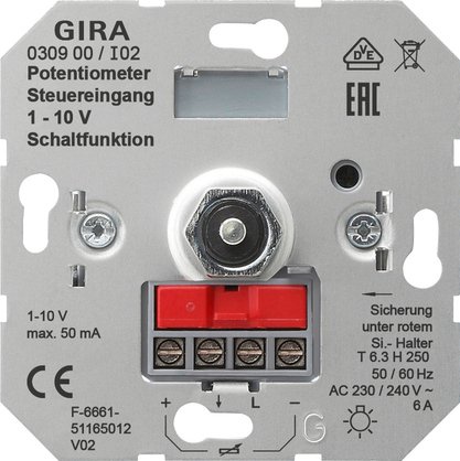 GIRA potmeter schakelfunctie 1-10v 030900 - 030900 - 3300303