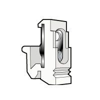Legrand Montage adapter M4 asymm.DIN-rail - 036457 pw 94788 - 20037884
