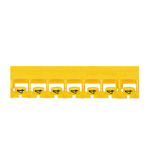 Legrand Codeerteken Memocab cijfer 4 internationale kleurcode geel - 037806 legrand 1000 - 20038059