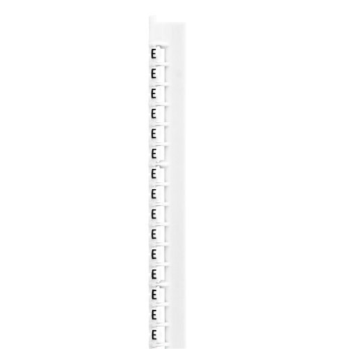 Legrand Codeerteken Memocab letter E, zwart op witte achtergrond. - 037830 legrand 1000 - 20038068