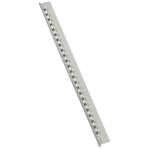Legrand Codeerteken Memocab letter H, zwart op witte achtergrond. - 037833 legrand 1000 - 20038071