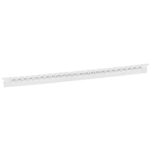 Legrand Codeerteken Memocab letter S, zwart op witte achtergrond. - 037844 legrand 1000 - 20038082