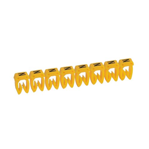 Legrand Codeerteken CAB 3 letter N geel 0.15-0.5mm2 - 038123 legrand 1000 - 20038146