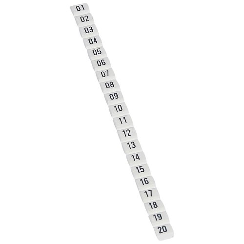 Legrand Codeerteken CAB 3 cijfer 01 t/m 20 wit 0.5-1.5mm - 038150 legrand 1000 - 20038166