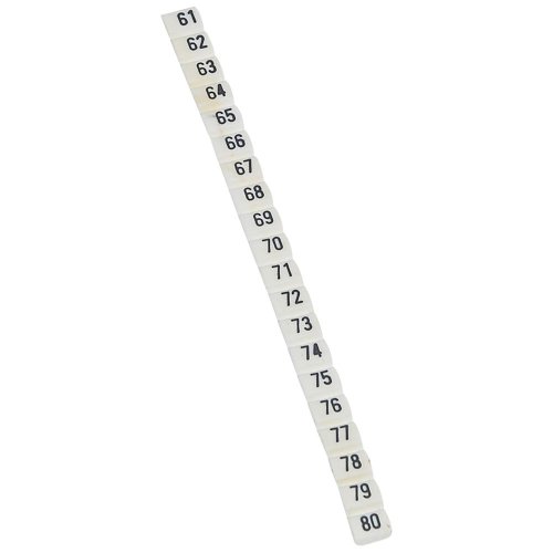 Legrand Codeerteken CAB 3 cijfer 61 t/m 80 wit 0.5-1.5mm - 038153 legrand 1000 - 20038169
