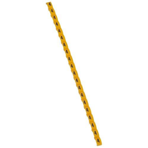 LEGRAND duplix nummer 4 geel a800 st 038404 - 038404 legrand 1000 - 5150804