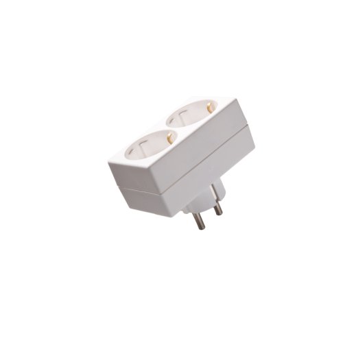 KAISER verloopstekker 2v ra wit horizontaal 590/kws - 04024881800395 - 11003054