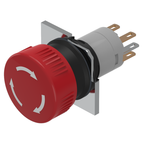 EAO Stopschakelaar draaiontgrend rode knop opdruk 3 pijlen, 2NO+2NC - 0516f35cecc86f147c0d4b1ccfc91118 - 20042892
