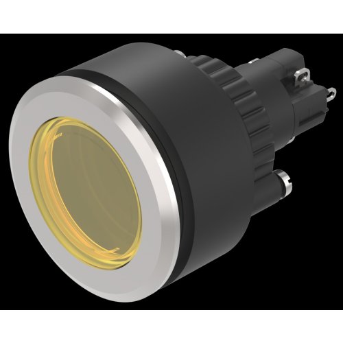 EAO Ill.pushbutton-Set flat lens yellow flat main 1NC+1NO ST 28VAC/DC - 0529e39f4dcb99721701417da2a4db7f - 20045967
