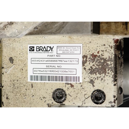 BRADY labels 50.80mm -25.40mm M7-20-424 - 07202012brady 157 - 11005284
