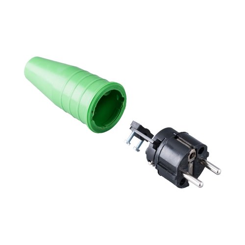 Keraf Volrubber contactstop 16A 250V~ bus/randaarde greep groen - 0762da82f0f45eb6161a02179c133382 - 20157461