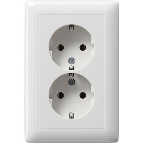 GIRA wcd 2v ra inb wit 078203 (ovale doos) - 078203 - 3300161