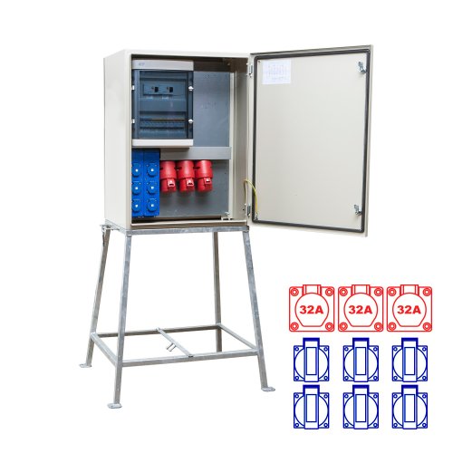 Keraf kWh-meterkast 63A 1x32/5 2x32/4 6xSchuKo - 084b468bb24e3bfa56b43b1126f038ed - 20212168