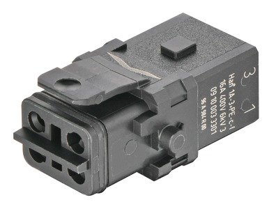 HARTING Han 1A-3+PE-c-f latch - 09 10 003 3301 rgb01 web - 20032311