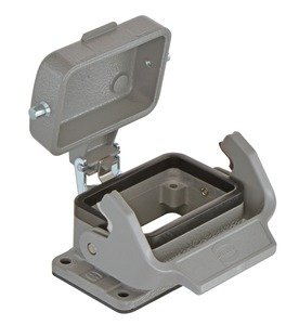 HARTING Han B Base Panel 1 Lever Metal Cover - 09 30 006 0318 rgb01 web - 20033538