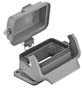 HARTING Han B Base Panel 1 Lever Metal Cover - 09 30 010 0318 rgb01 web - 20033597
