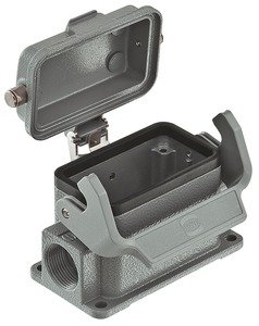 HARTING Han B Base Surface LC 1 Lever Metal Cove - 09 30 010 2296 rgb01 web - 20033655