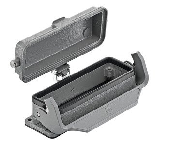 HARTING Han B Base Panel 1 Lever Metal Cover - 09 30 024 0318 rgb01 web - 20033795