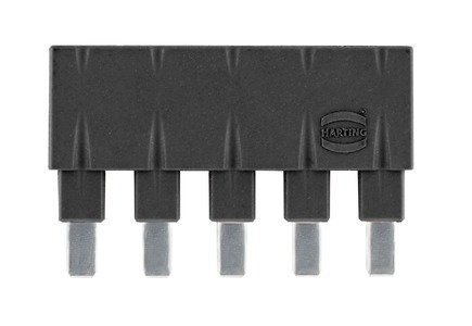 HARTING Jumper Along 1x5 black 16A - 09 33 000 9855 rgb01 web - 20034104