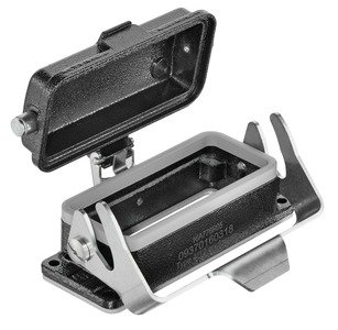 HARTING Han M Base Panel 1 Lever metal cover - 09 37 016 0318 rgb01 web - 20034428