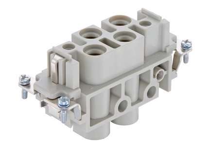 HARTING Han K 4/2 Pin Female Insert - 09 38 006 2701 rgb01 web - 20034469