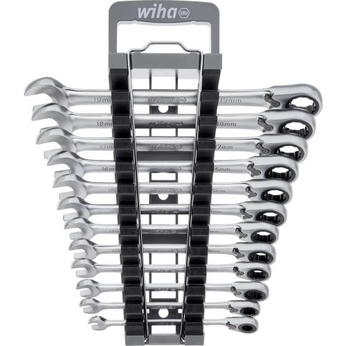 WIHA Ringsteeksleutelset 8-19mm met ratel 644J, 12-delig in houder - 0b0ad5ab 53b3 4cf9 ad4f 3cc7c419f821 - 20196107