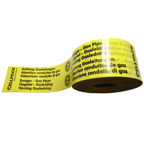 CELLPACK Waarschuwingsband - type No. 26 met tekst: Opgelet-Gasleiding lengte 2 - 0c6584fe 1585 4c45 8b93 ee70b733974d - 20009170