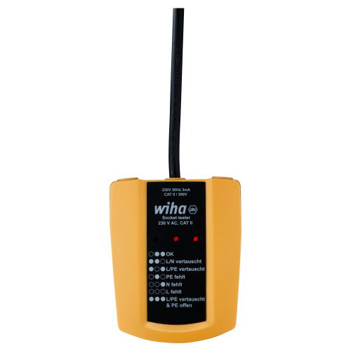 WIHA Contactdoostester 230V AC CAT II 300V - 0d309739 05c8 4ae8 8648 fbb8c5b3b85e - 20014372