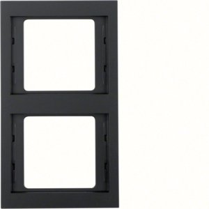 BERKER afdekraam 2v vert antraciet 13237006 - 0e4b489cf3e8159a1f3c0b3579364a15 - 3200096