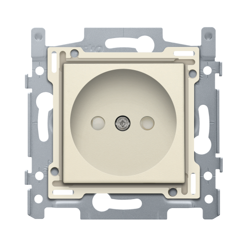 Niko Stopcontact 60 x 71 mm zonder aarding, met insteekklemmen, sokkel en a - 100 66515 foto - 20054711