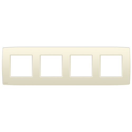 Niko Viervoudige afdekplaat, 71 mm centerafstand, Niko Original cream - 100 76400 foto - 20054736