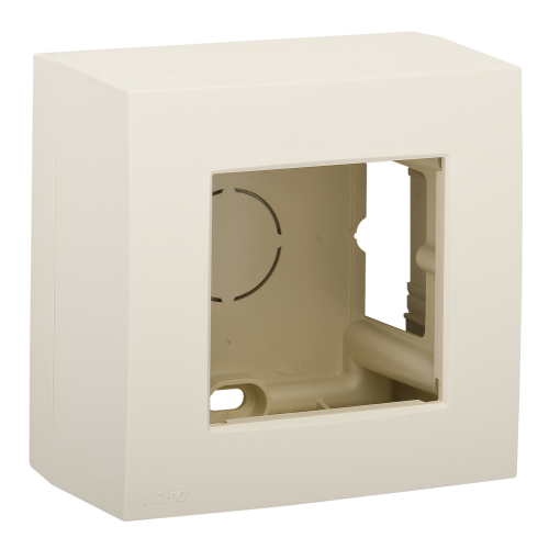 NIKO opbouwbak 1v met raam creme 100-80100 - 100 80100 08 foto - 4290165