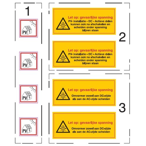 BRADY pv+nen 1010 stickervel 8 stuks - 10000994 - 11010952