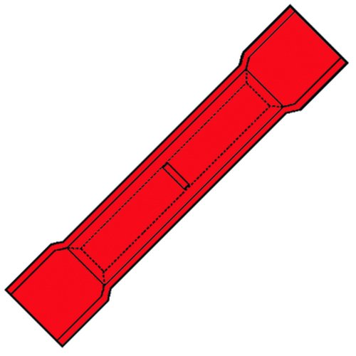 KLEMKO stootverbinder 0,5-1,5qmm rood a100st A 1525 SK - 100170 - 11010255