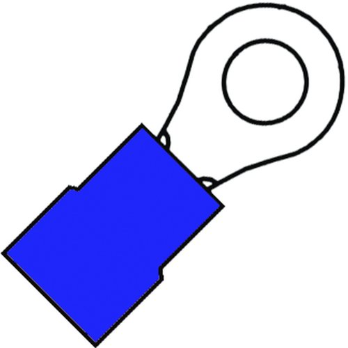 KLEMKO ringkabelschoen 2,5qmm blauw m12 a100st A 2512-R-EW - 100800 - 4023200