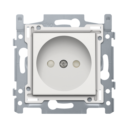 Niko Stopcontact 60 x 71 mm zonder aarding, met insteekklemmen, sokkel en a - 101 66515 foto - 20054794