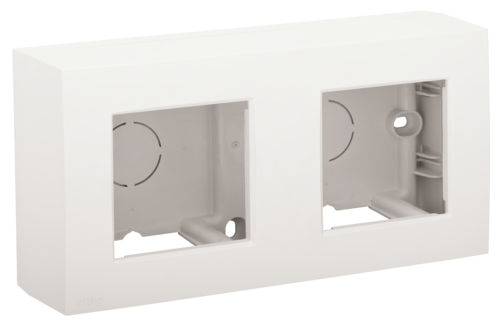 Niko Tweevoudige opbouwkit voor twee inbouwfuncties, white - 101 80200 foto - 20054838