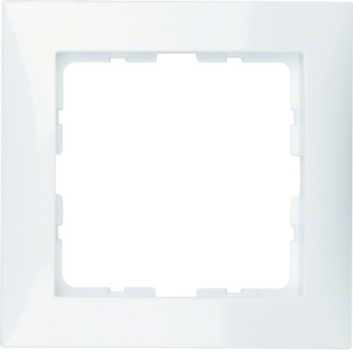 BERKER afdekraam 1v s1 glanzend wit/polar wit 10118989 - 10118989 - 11000618