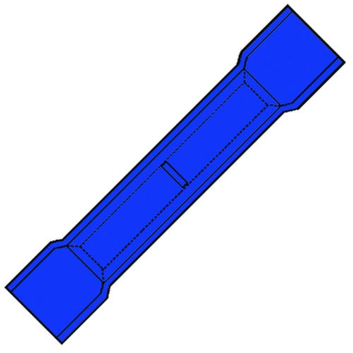 KLEMKO stootverbinder 16mm blauw a25st A-1645-SK - 101820 - 4024354