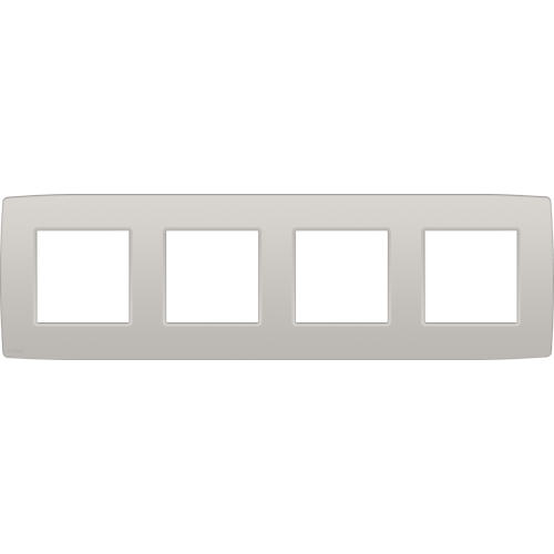 Niko Viervoudige afdekplaat, 71 mm centerafstand, Niko Original light grey - 102 76400 image - 20054893
