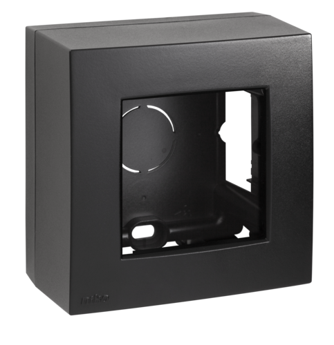 Niko Enkelvoudige opbouwkit voor &eacute;&eacute;n inbouwfunctie, black coated - 105 80100 foto - 20211279