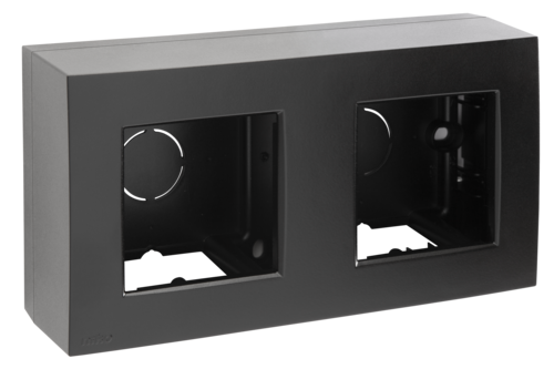 Niko Tweevoudige opbouwkit voor twee inbouwfuncties, black coated - 105 80200 foto - 20211280