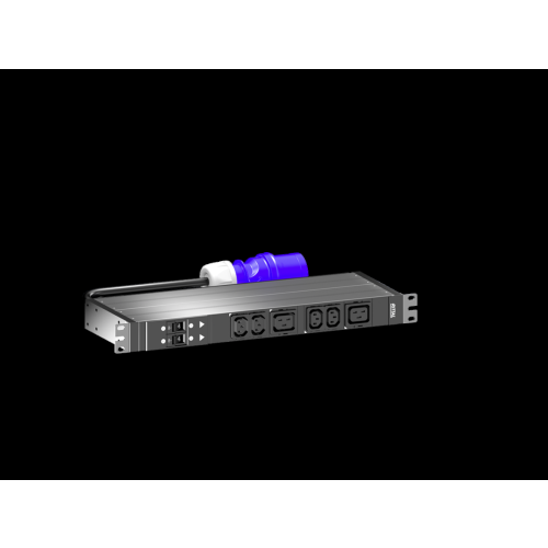 Rittal PDU 19i Basic 32A/1F CEE 4xC13 / 2xC19 - 1081px fri191513695 - 20135807