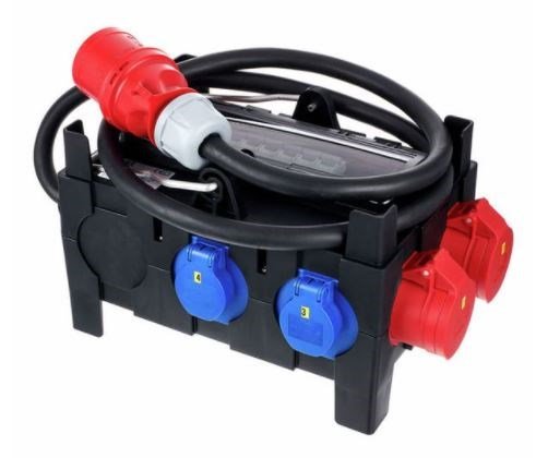 PCE verdeler 2x wcd 16A 5p 400V 6x schucko 9130154 - 11000199 - 11000199