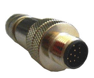 INDEX messing connector 4- polig m12 male - 11000316 - 11000316
