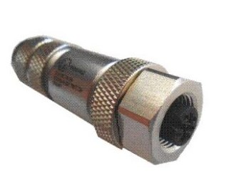INDEX messing connector 4- polig m12 female - 11000317 - 11000317