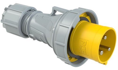 PCE steker twist geel 125A 4P 400V 3H ip67 044-3 - 11000731 - 11000731
