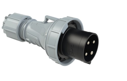 PCE steker twist zwart 63A 4P 500V 7H ip67 034-7 - 11002701 - 11002701