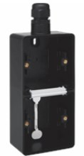 NIKO hydro onderbak 2v 1xm20 bov wd vert. zwart 761-84251 - 11008387 - 11008387